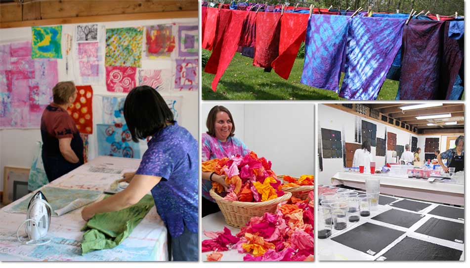 Carol Soderlund hand dyed fabric art retreats